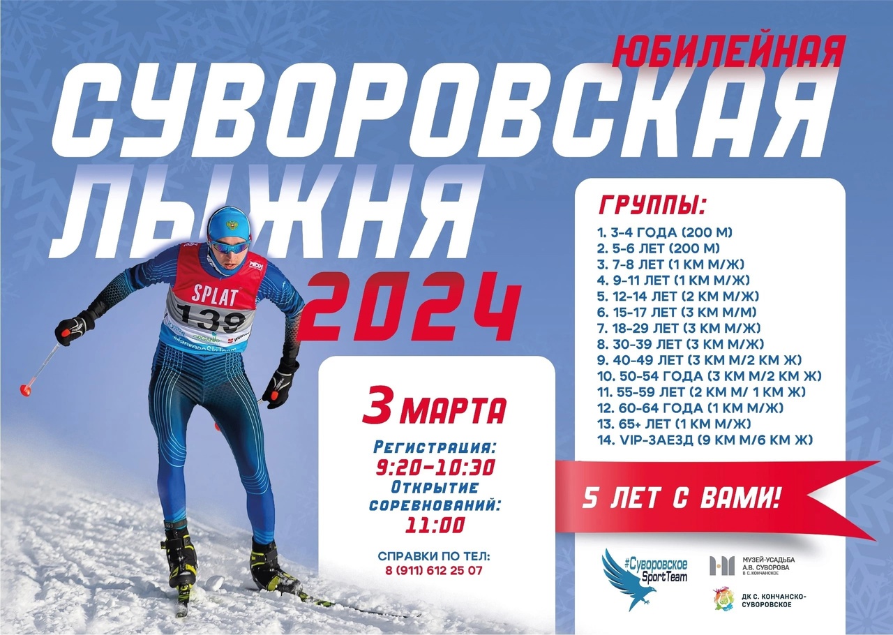 Суворовская лыжня 2024.